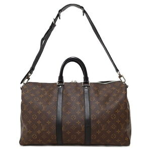 Louis Vuitton Monogram Macassar Brown Keepall Bandouliere Bag